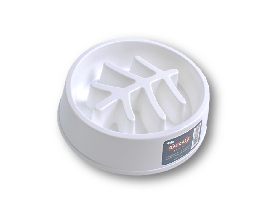 COMEDERO COMELENTO 21X18X5CM. RASCALS COM99161 (COD 1038)