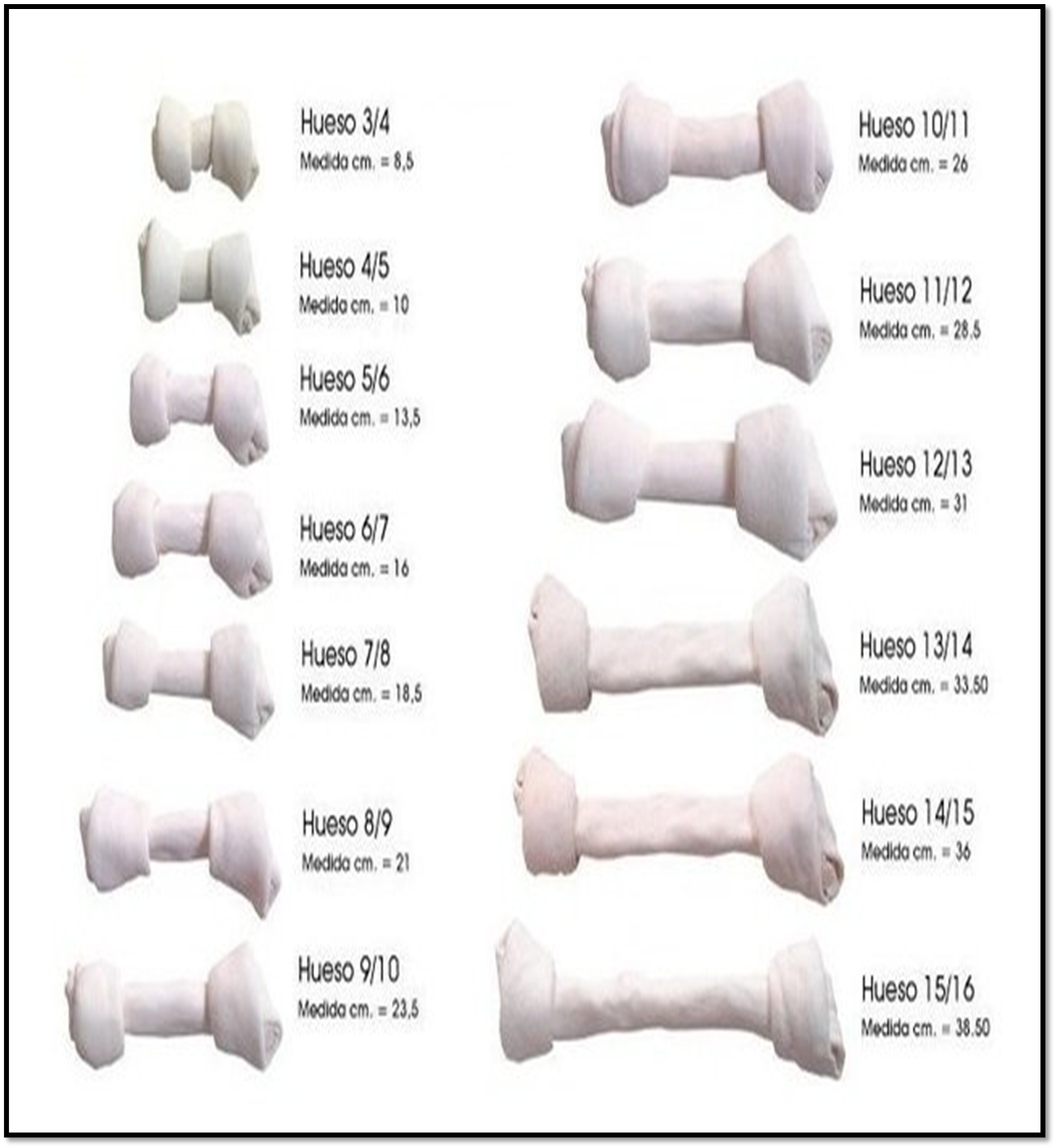 HUESO 12/13 . 28CM (COD 1868)