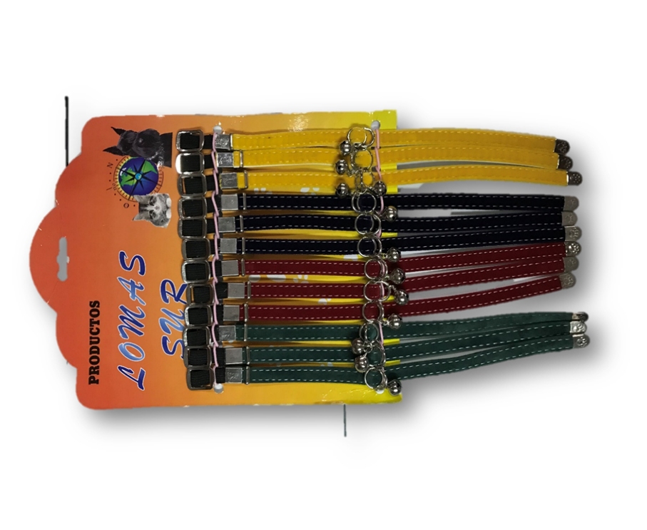 (M2) COLLAR CON ELASTICO PARA GATO BLISTER X12. LOMAS SUR (COD 2570)