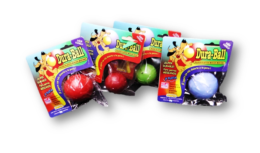 PELOTA PLASTICA DURA-BALL MEDIANA (6CM.) .PORTA (COD 2575)