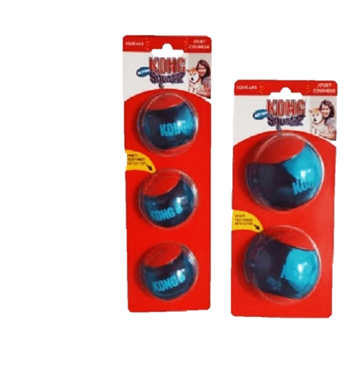 PSA13 - KONG SQUEEZZ ACTION BALL RED LARGE (COD 468)