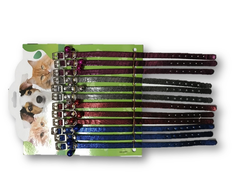 (L ) COLLAR GATO ECONOMICO BLISTER X 12 UNIDADES L (COD 777 )