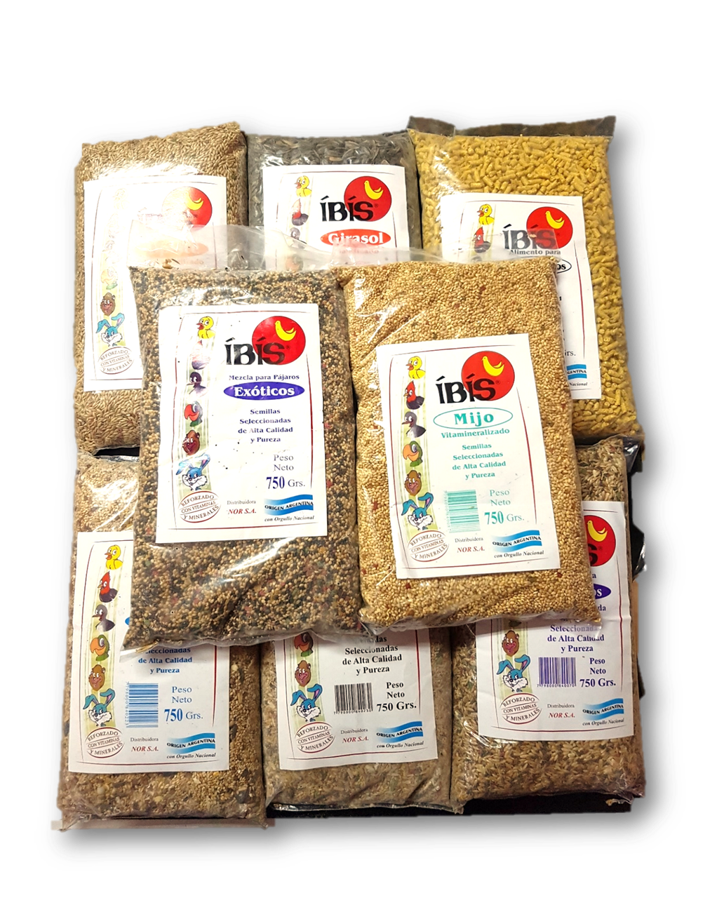 MEZCLA PERIQUITOS 750 G ,IBIS (COD 1691)