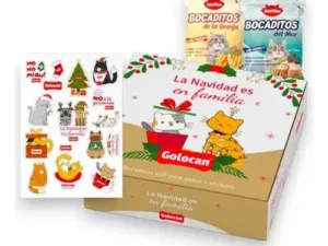 CAJA NAVIDEÑA GOLOCAN GATOS - https://lomassur.com.ar