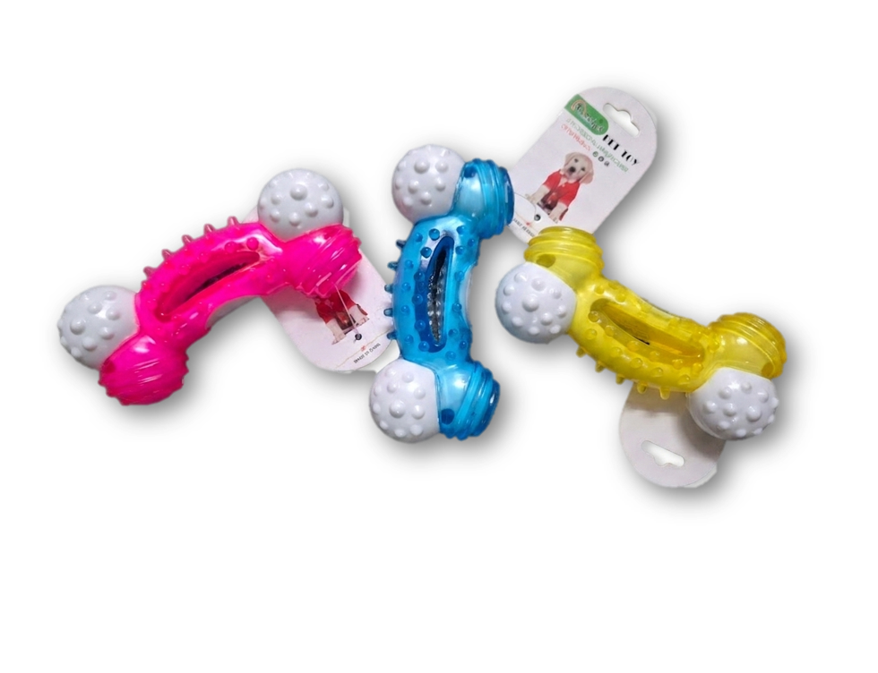 HUESO PLASTICO CON SILICONA 13CM (COD 3464 )